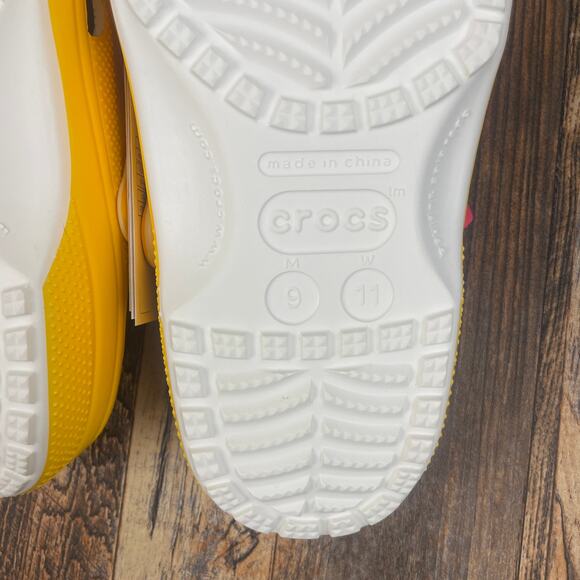 Crocs X McDonald's Adult Unisex M9/W11 Yellow Birdie Classic Clog - Picture 9 of 16